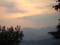 Sunset from our Balcony at White Haven, Dharamsala