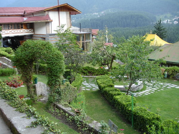 View from hotel balcony at Manali