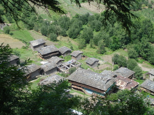 Naggar village from above