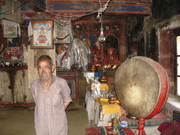 Caretaker in Temple inside the Fort