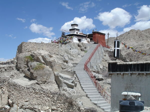 Steps up to Stipuk Gompa