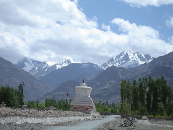 Mountains & Stupa