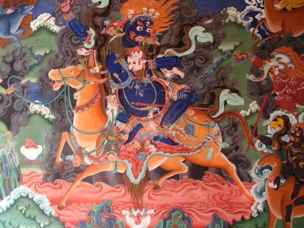 Colourful Wall Painting at Likir Monastery