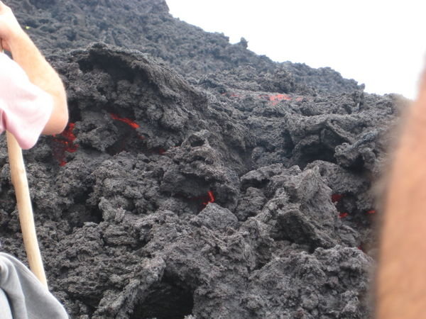 lava....10 feet away from us