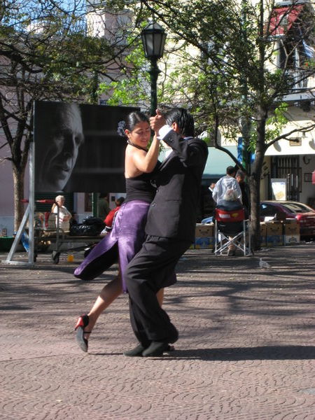 Tango in Dorrego Plaza!