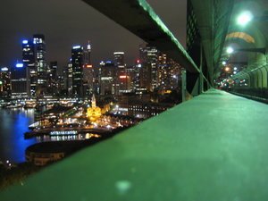 The city from the Harbour bridge