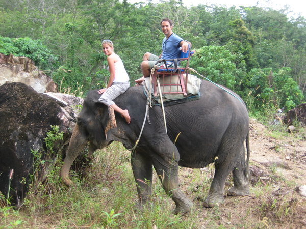 riding an elephant called Numnim- insane..