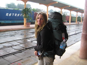 Taking the train to Hoi An...