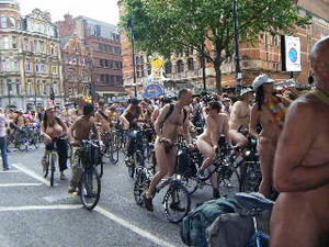 UK naked bike ride day 2008