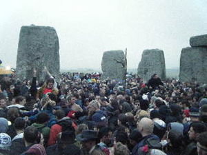 Party at Solstice at Stonehenge