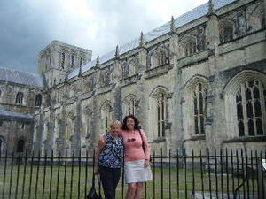 Me and Merle at Winchester cathedral