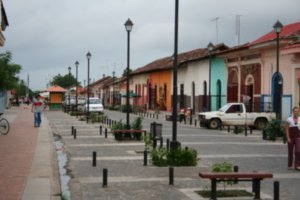 A peaceful street scene in Granada