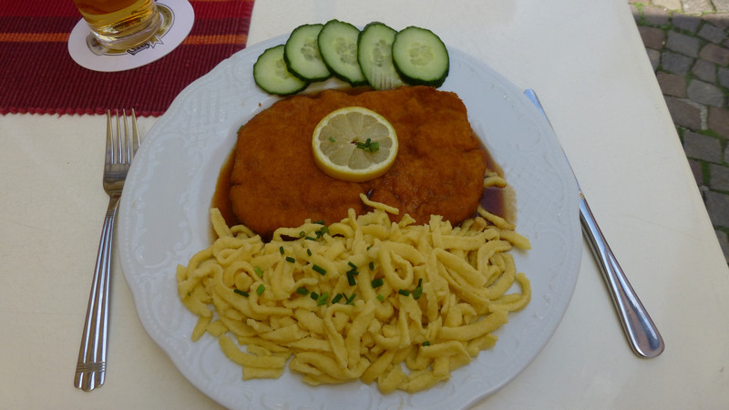 Schnitzel and Spätzle