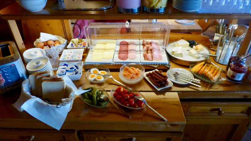 Breakfast Buffet at our Hostel 