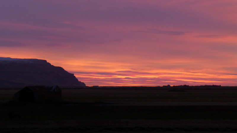 Pre-Sunrise at my friend's farm in Iceland