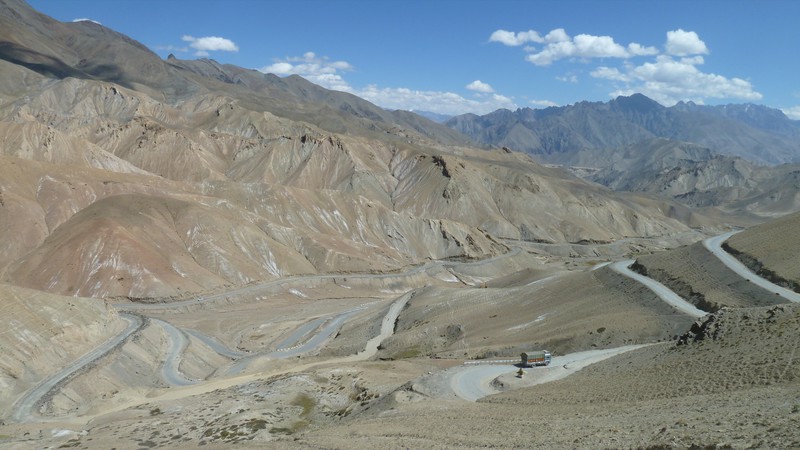 Snaky Road Through the Lower Himalayas