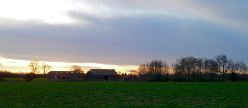 Late afternoon in the countryside outside Hadlow