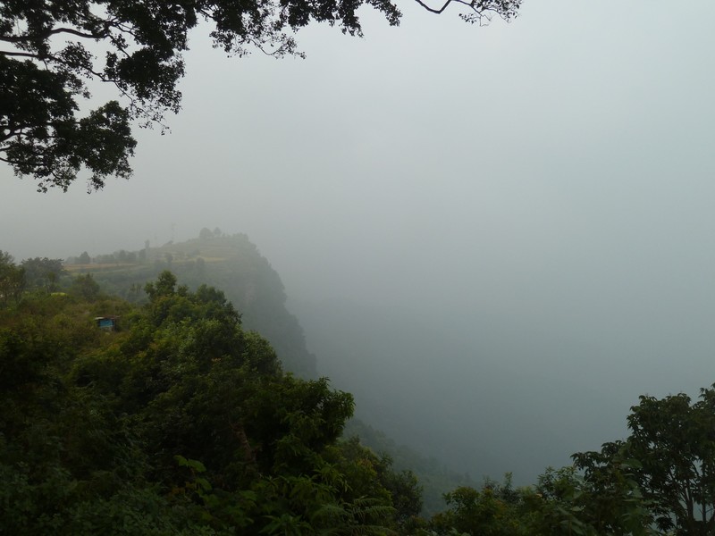 Precipice and into the foggy unknown