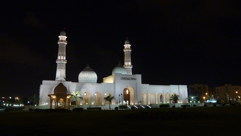 Salalah mosque at night