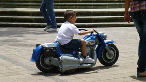 Cool Motorcycle Kid