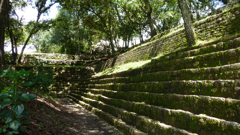 Slippery Stone Steps at Tenam Puente