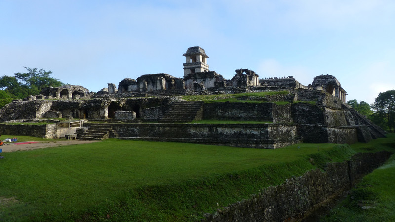 Looking back onto The Palace from across the canal