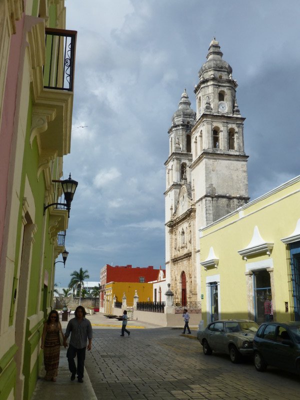 Campeche cathedral on the main square