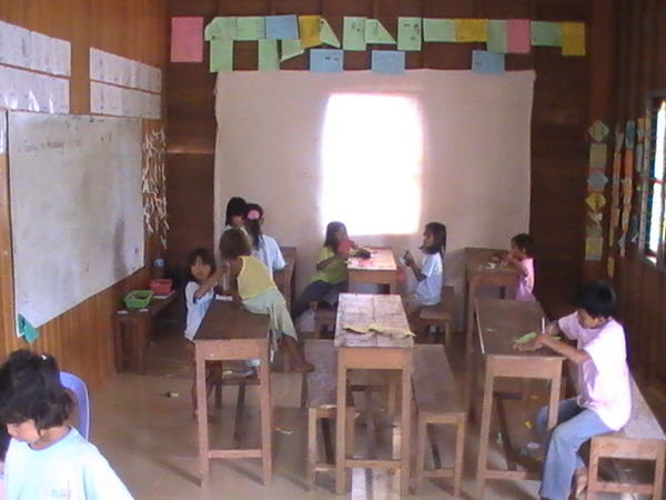 The upstairs class area.
