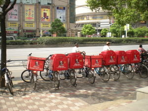 fast food delivery bikes
