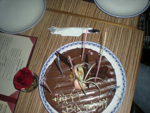 birthday cake: death by chocolate