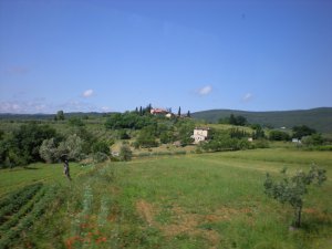The beautiful Tuscan countryside