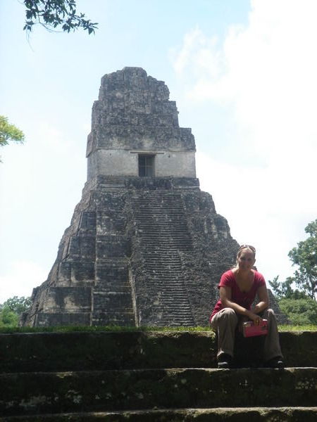 Kate at Tikal