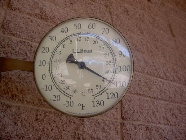 Temperature in Death Valley