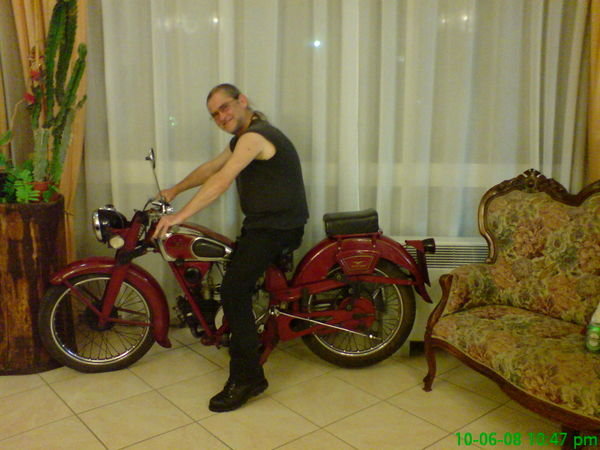 The bike in our hotel