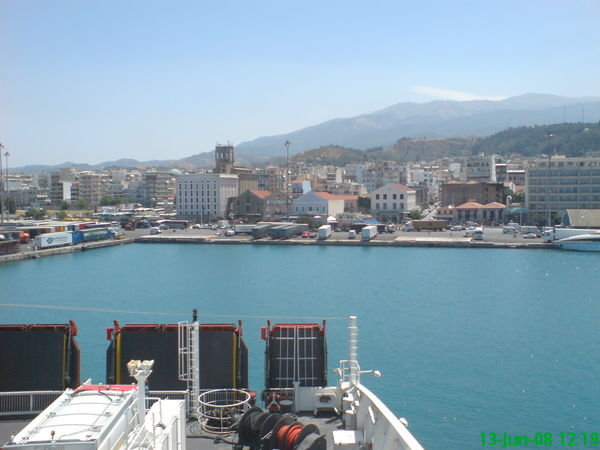 Arriving in Patras