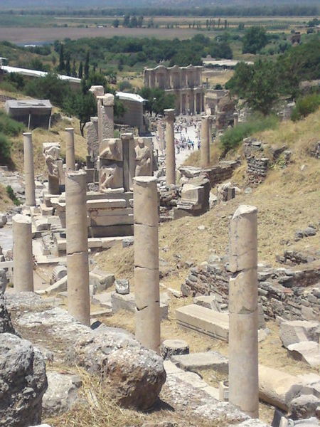 view down street - Ephesus