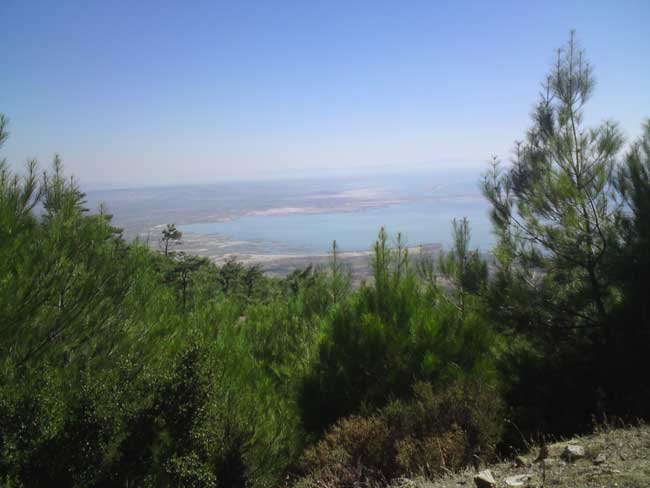 Descending to the Menderes basin