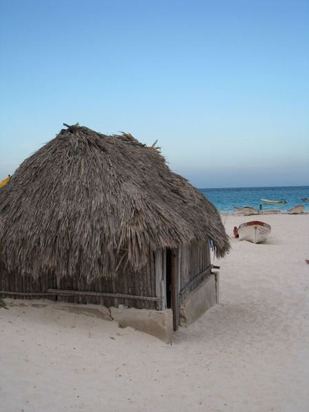 Beach hut at Tulum