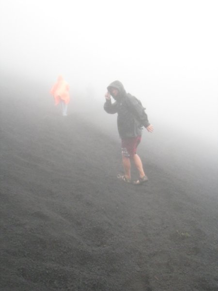 Climbing the Volcano near Antigua