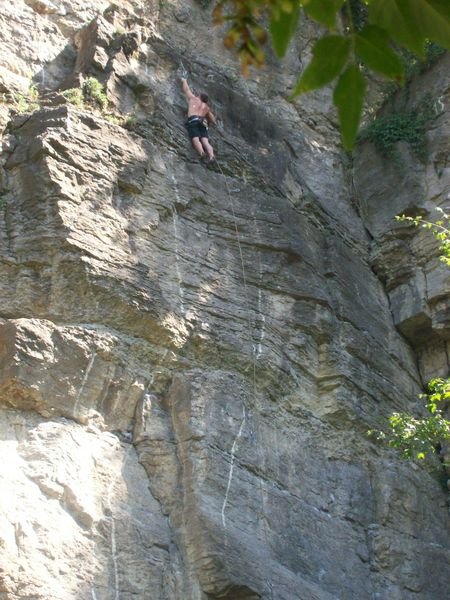 cliff-climbing in the smotrych river gorge