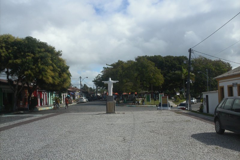 The main square in Arraial
