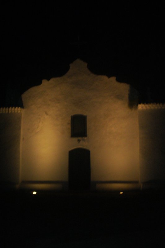 Trancoso church at night