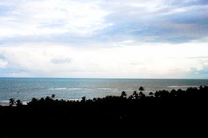 Looking from the mirador in Trancoso