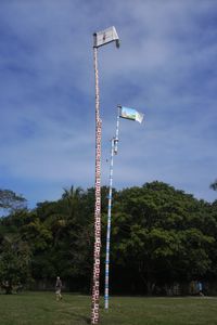 Church flagpoles