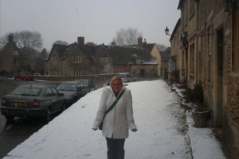 In the snow at Lacock