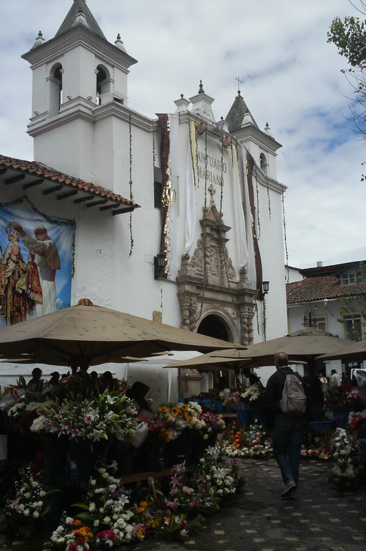 Church and flower market...