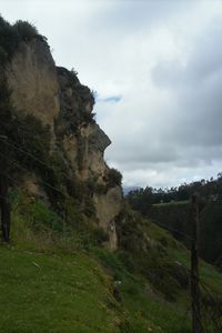 Inca face in the hillside