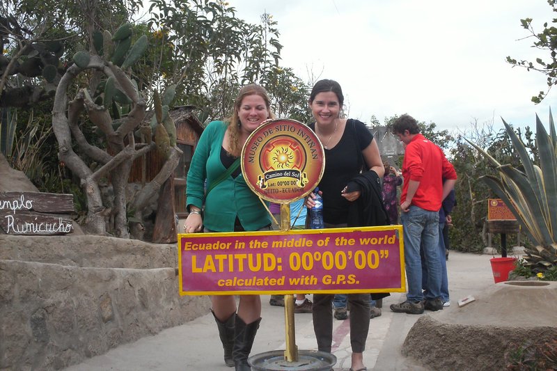 Me & Michelle at the second equator