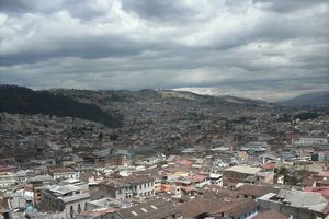 Looking out over Quito