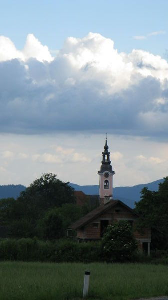 Church with Mountains